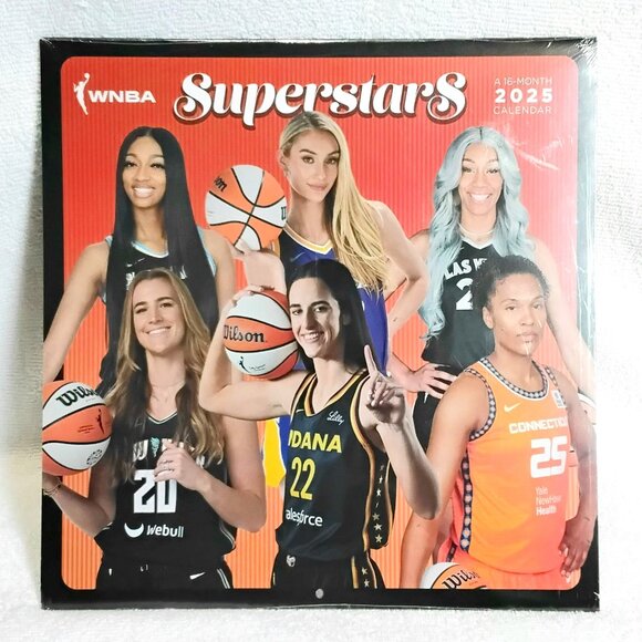3/$25 2025 12" 16 Month WNBA Superstars Calendar BNIP!! - Picture 1 of 2